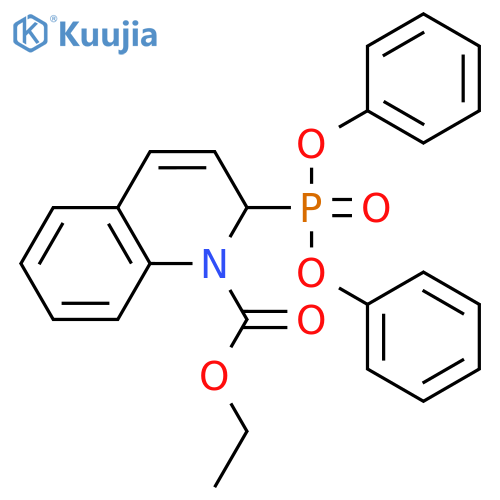 1(2H)-QUINOLINECARBOXYLIC ACID, 2-(DIPHENOXYPHOSPHINYL)-, ETHYL ESTER structure