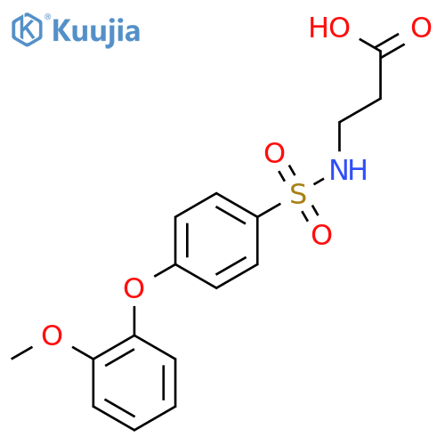 3-((4-(2-Methoxyphenoxy)phenyl)sulfonamido)propanoic Acid structure