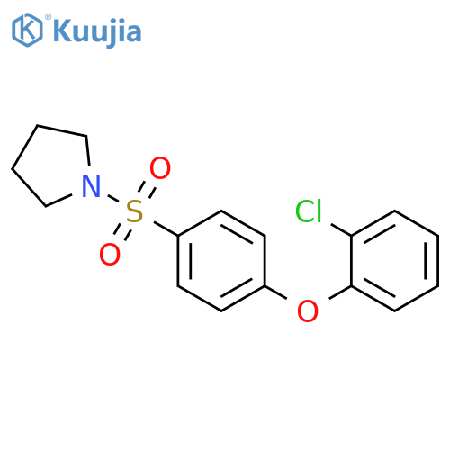 1-4-(2-chlorophenoxy)benzenesulfonylpyrrolidine structure