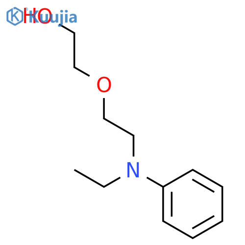 Ethanol, 2-[2-(ethylphenylamino)ethoxy]- structure