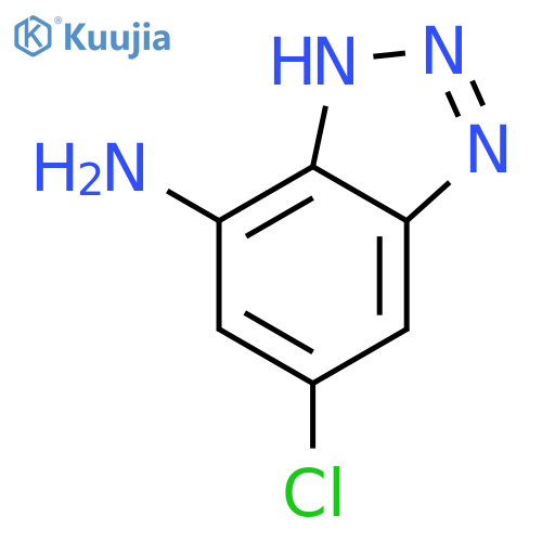 1H-BENZOTRIAZOL-4-AMINE, 6-CHLORO- structure