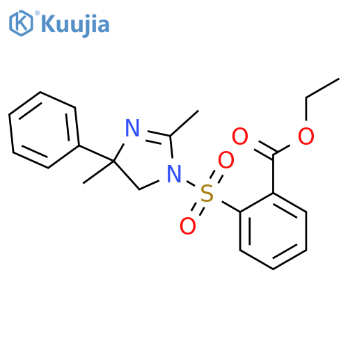 Benzoic acid, 2-[(4,5-dihydro-2,4-dimethyl-4-phenyl-1H-imidazol-1-yl)sulfonyl]-, ethyl ester structure