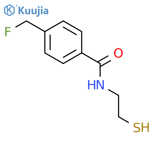 BENZAMIDE, 4-(FLUOROMETHYL)-N-(2-MERCAPTOETHYL)- structure