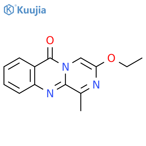 6H-Pyrazino[2,1-b]quinazolin-6-one, 3-ethoxy-1-methyl- structure