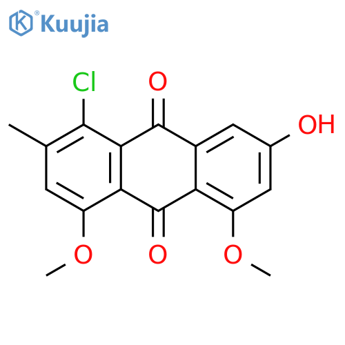 9,10-Anthracenedione, 1-chloro-7-hydroxy-4,5-dimethoxy-2-methyl- structure