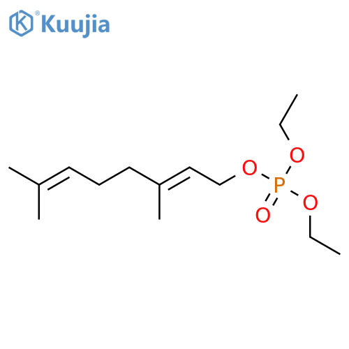 Phosphoric acid, 3,7-dimethyl-2,6-octadienyl diethyl ester, (E)- structure