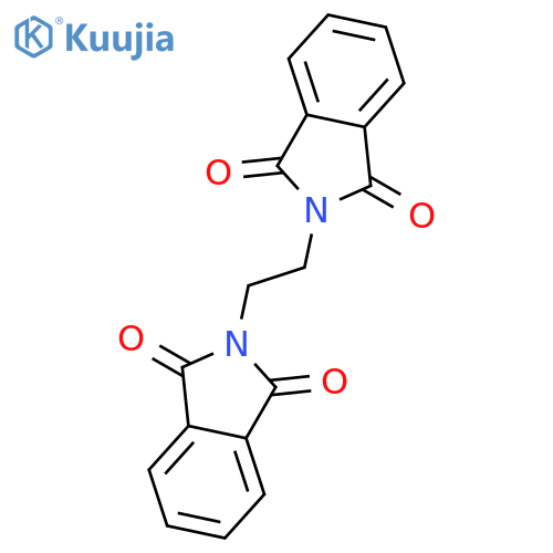 2-[2-(1,3-dioxoisoindol-2-yl)ethyl]isoindole-1,3-dione structure