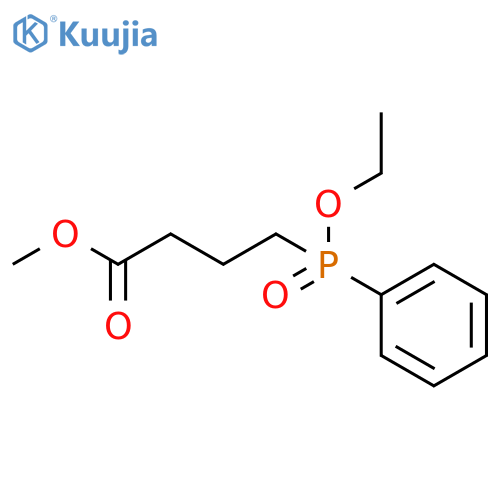Butanoic acid, 4-(ethoxyphenylphosphinyl)-, methyl ester structure