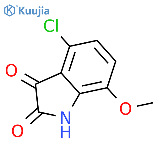 4-Chloro-7-methoxy isatin structure