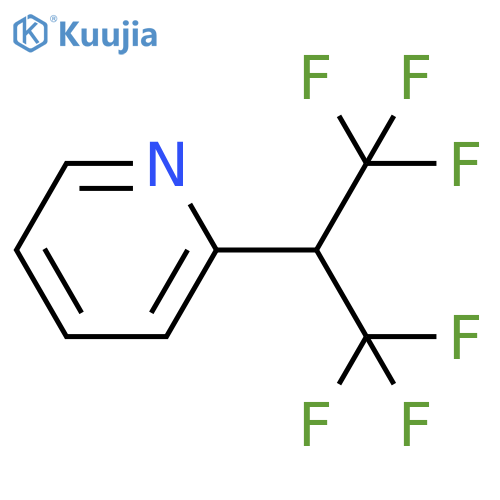 PYRIDINE, 2-[2,2,2-TRIFLUORO-1-(TRIFLUOROMETHYL)ETHYL]- structure