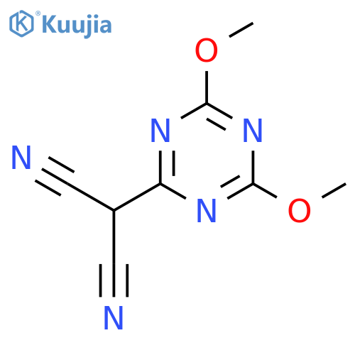 Propanedinitrile, (4,6-dimethoxy-1,3,5-triazin-2-yl)- structure