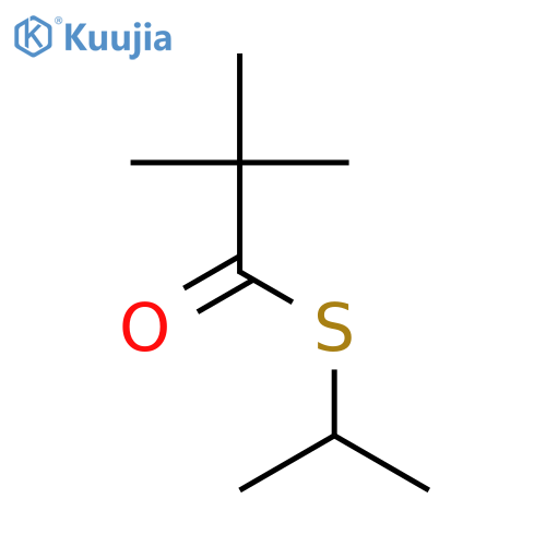 Propanethioic acid, 2,2-dimethyl-, S-(1-methylethyl) ester structure