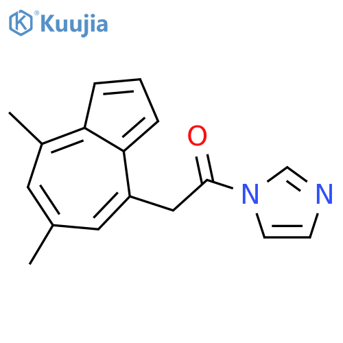 1H-Imidazole, 1-[(6,8-dimethyl-4-azulenyl)acetyl]- structure