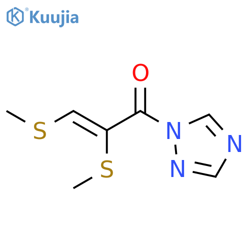 1H-1,2,4-Triazole, 1-[2,3-bis(methylthio)-1-oxo-2-propenyl]-, (Z)- (9CI) structure
