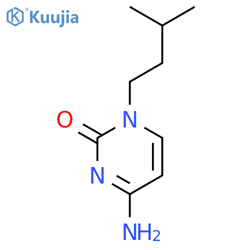 2(1H)-Pyrimidinone,4-amino-1-(3-methylbutyl)- structure