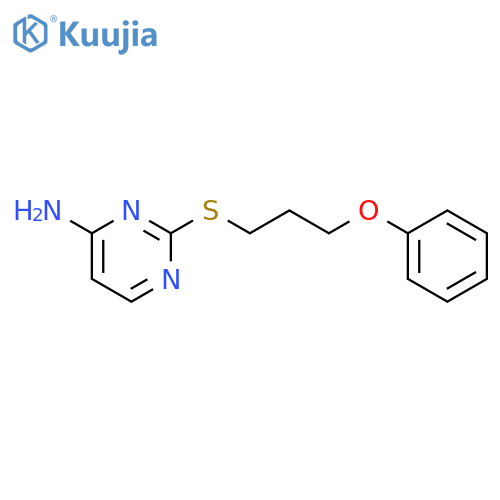 2-(3-phenoxypropylsulfanyl)pyrimidin-4-amine structure