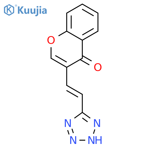 4H-1-Benzopyran-4-one, 3-[2-(1H-tetrazol-5-yl)ethenyl]- structure