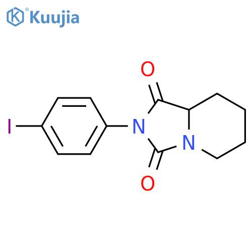 2-(4-iodophenyl)tetrahydroimidazo[1,5-a]pyridine-1,3(2H,5H)-dione structure