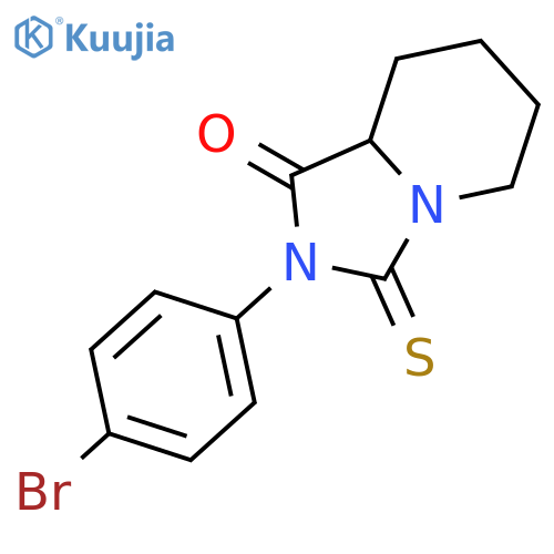 Imidazo[1,5-a]pyridin-1(5H)-one,2-(4-bromophenyl)hexahydro-3-thioxo- structure