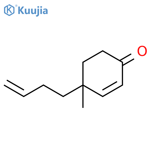2-Cyclohexen-1-one, 4-(3-butenyl)-4-methyl- structure