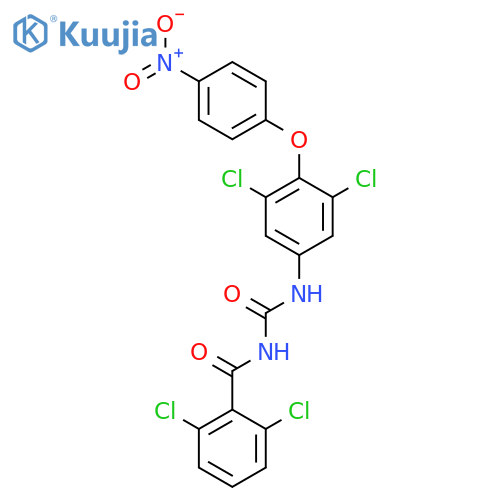 Benzamide,2,6-dichloro-N-[[[3,5-dichloro-4-(4-nitrophenoxy)phenyl]amino]carbonyl]- structure