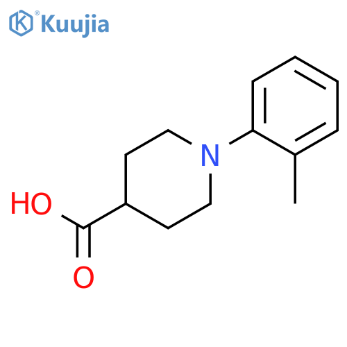 4-Piperidinecarboxylic acid, 1-(2-methylphenyl)- structure