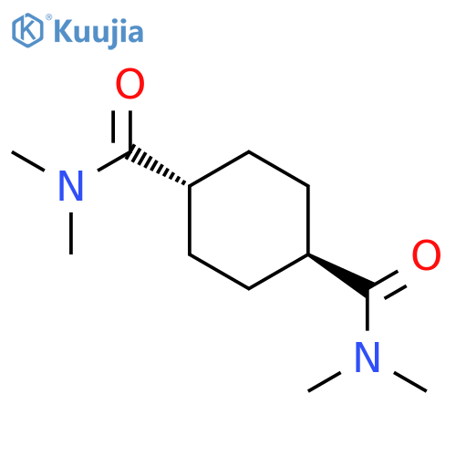 1,4-CYCLOHEXANEDICARBOXAMIDE, N,N,N',N'-TETRAMETHYL-, TRANS- structure