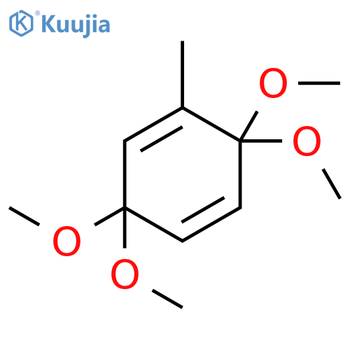 1,4-Cyclohexadiene, 3,3,6,6-tetramethoxy-1-methyl- structure