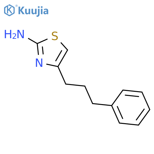 4-(3-phenylpropyl)-1,3-thiazol-2-amine structure