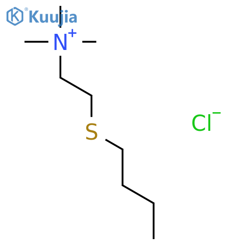 ETHANAMINIUM, 2-(BUTYLTHIO)-N,N,N-TRIMETHYL-, CHLORIDE structure