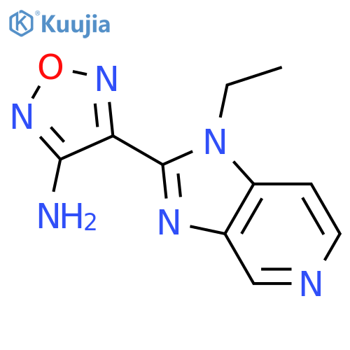 4-(1-Ethyl-1H-imidazo4,5-cpyridin-2-yl)-1,2,5-oxadiazol-3-amine structure