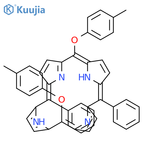 21H,23H-Porphine, 5,15-bis(4-methylphenoxy)-10,20-diphenyl- structure