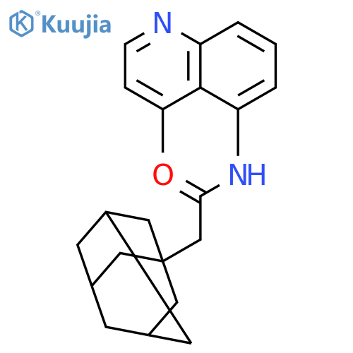 TRICYCLO[3.3.1.13,7]DECANE-1-ACETAMIDE, N-(4-METHYL-5-QUINOLINYL)- structure