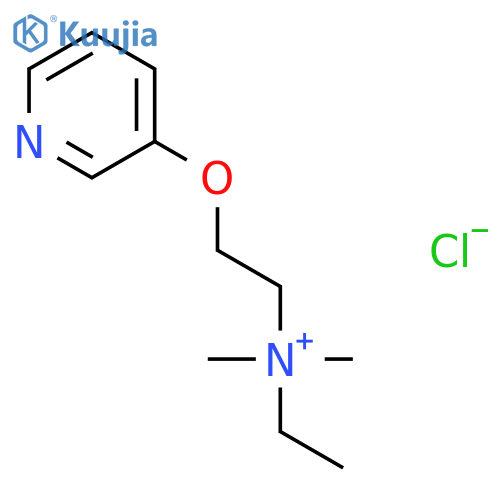 Ethanaminium, N-ethyl-N,N-dimethyl-2-(3-pyridinyloxy)-, chloride structure