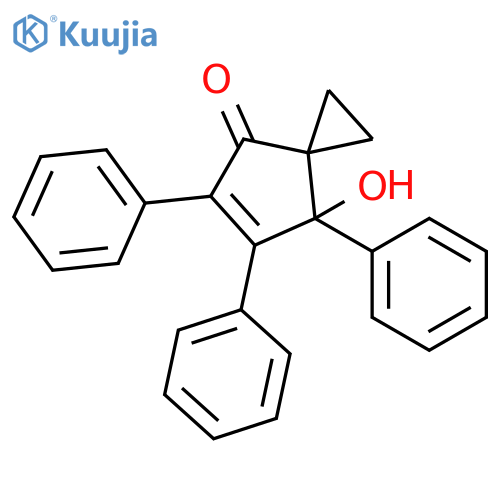 SPIRO[2.4]HEPT-5-EN-4-ONE, 7-HYDROXY-5,6,7-TRIPHENYL- structure