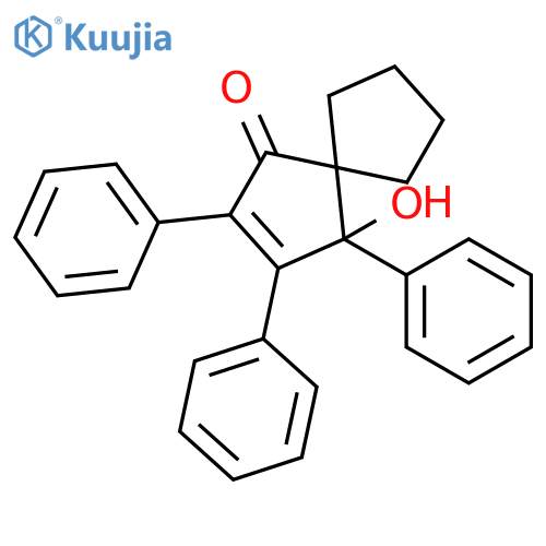 SPIRO[4.4]NON-2-EN-1-ONE, 4-HYDROXY-2,3,4-TRIPHENYL- structure