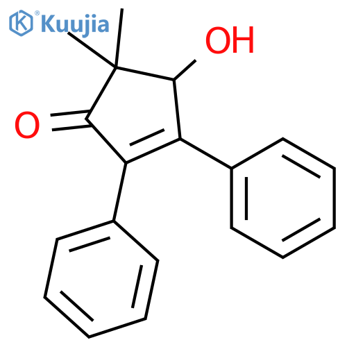 2-Cyclopenten-1-one, 4-hydroxy-5,5-dimethyl-2,3-diphenyl- structure