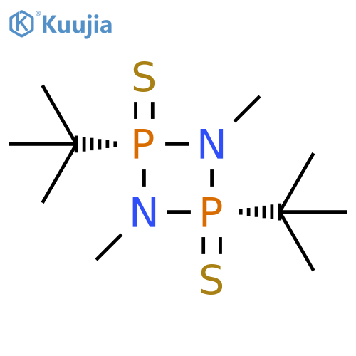 1,3,2,4-Diazadiphosphetidine, 2,4-bis(1,1-dimethylethyl)-1,3-dimethyl-,2,4-disulfide, cis- structure