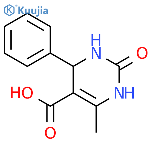 5-Pyrimidinecarboxylicacid, 1,2,3,4-tetrahydro-6-methyl-2-oxo-4-phenyl- structure