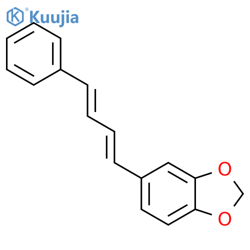 1,3-Benzodioxole, 5-[(1E,3E)-4-phenyl-1,3-butadienyl]- structure