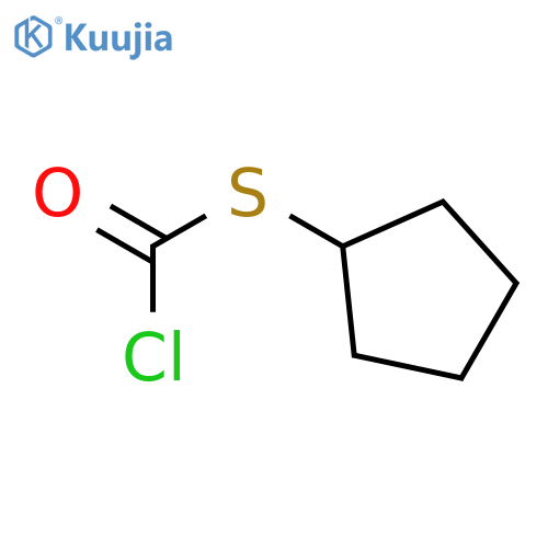 Carbonochloridothioic acid, S-cyclopentyl ester structure
