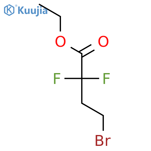Butanoic acid, 4-bromo-2,2-difluoro-, ethyl ester structure
