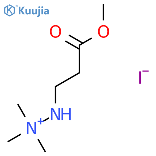 Hydrazinium, 2-(3-methoxy-3-oxopropyl)-1,1,1-trimethyl-, iodide structure