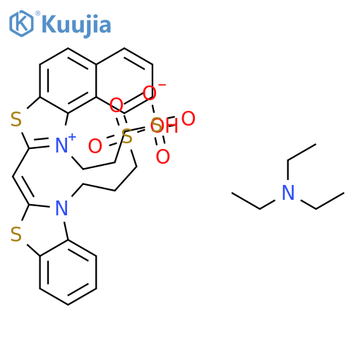 1-(3-sulfopropyl)-2-[[3-(3-sulfopropyl)-2(3h)-benzothiazolylidene]methyl] naphtho[1,2-d]thiazolium hydroxide, inner salt, triethylammonium salt structure