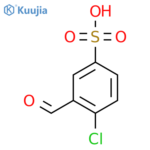 4-Chloro-3-formylbenzenesulfonic acid structure