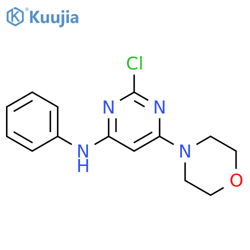 4-PYRIMIDINAMINE, 2-CHLORO-6-(4-MORPHOLINYL)-N-PHENYL- structure