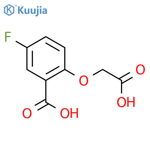 2-(carboxymethoxy)-5-fluorobenzoic acid structure