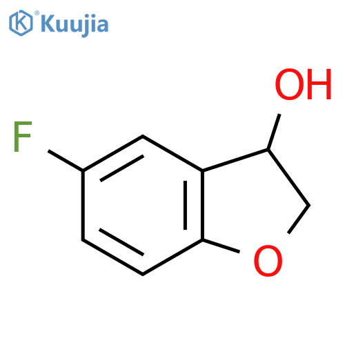 5-fluoro-2,3-dihydrobenzofuran-3-ol structure