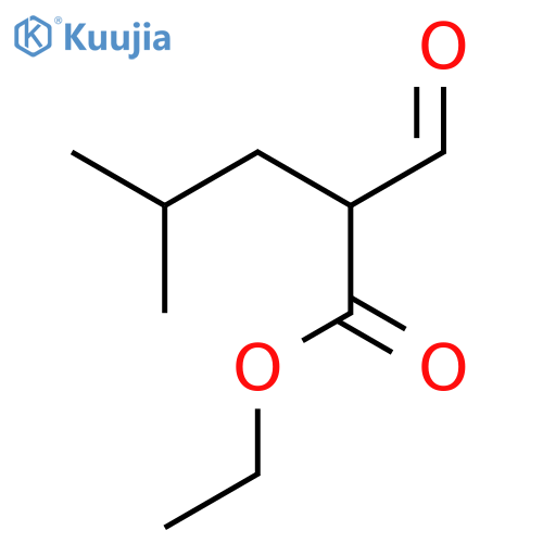PENTANOIC ACID, 2-FORMYL-4-METHYL-, ETHYL ESTER structure