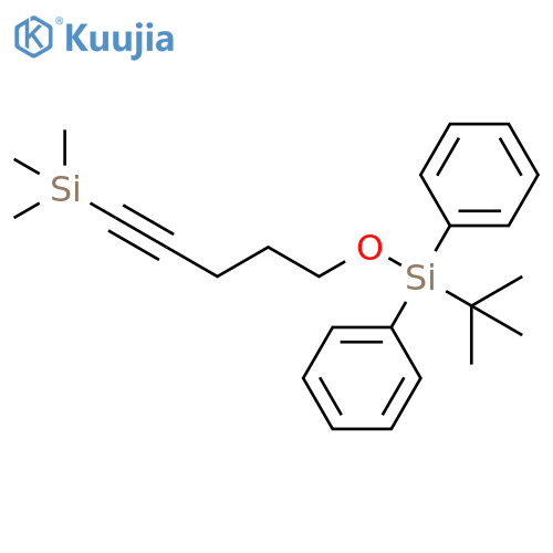 SILANE, [5-[[(1,1-DIMETHYLETHYL)DIPHENYLSILYL]OXY]-1-PENTYNYL]TRIMETHYL- structure